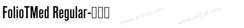 FolioTMed Regular字体转换 FolioTMed Regular字体转换